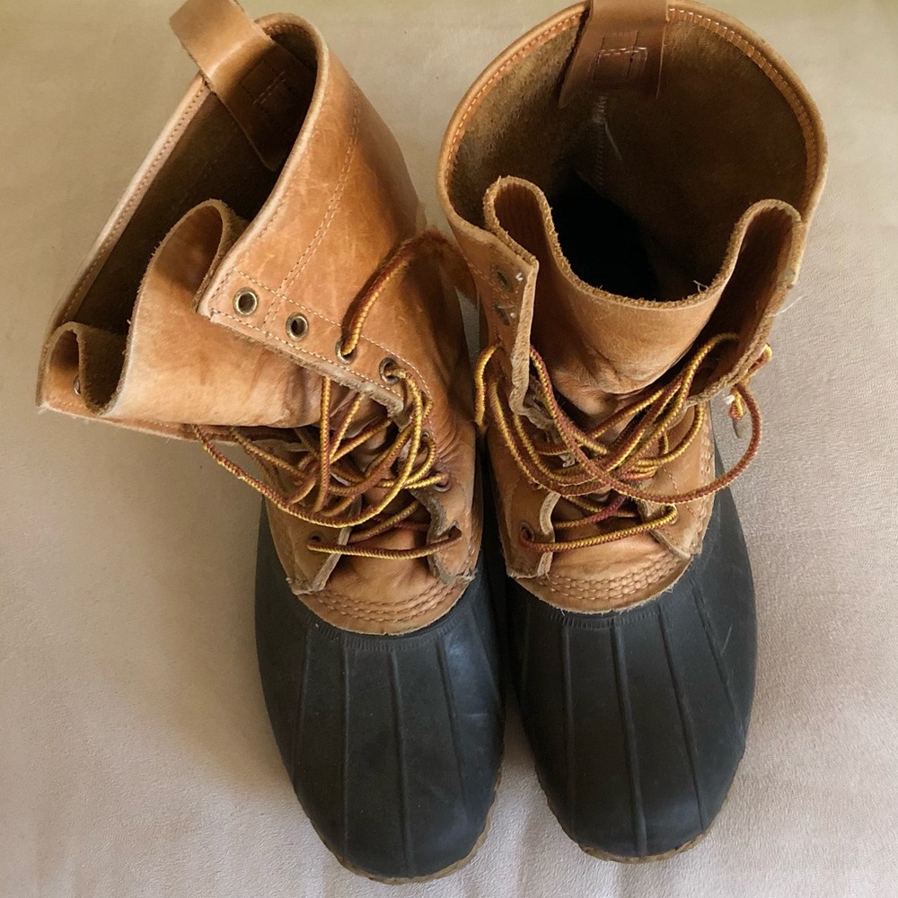 L.L. Bean Brown and Black Rain & Snow Boots